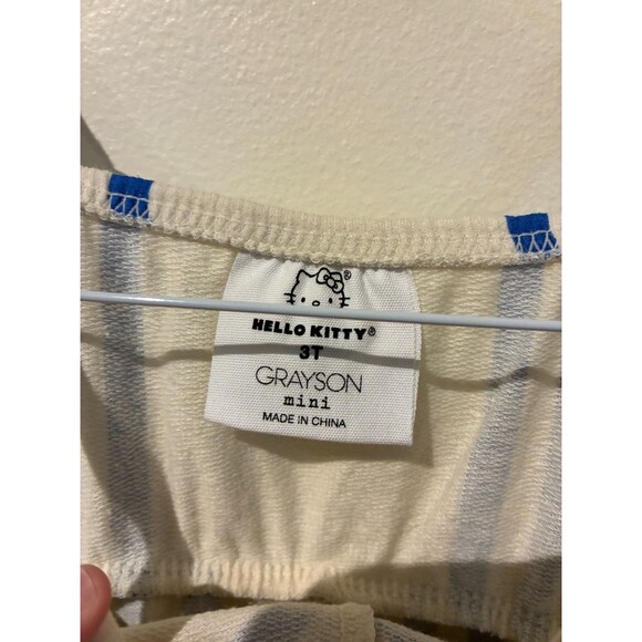 NWT Hello Kitty x Grayson Mini Chevron Jumpsuit - 3T - Picture 4 of 4